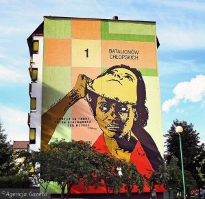 antiracism mural, Poland, Bialystok 2013