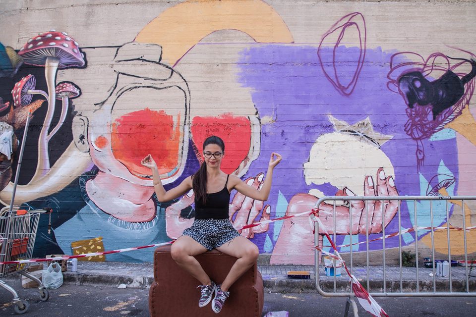 “Coloriamo la villa” laboratorio di STENCIL, Sternatia, 2016