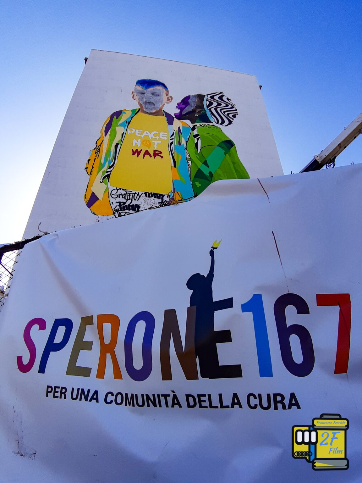 Sperone167, murale a Palermo e Lecce
