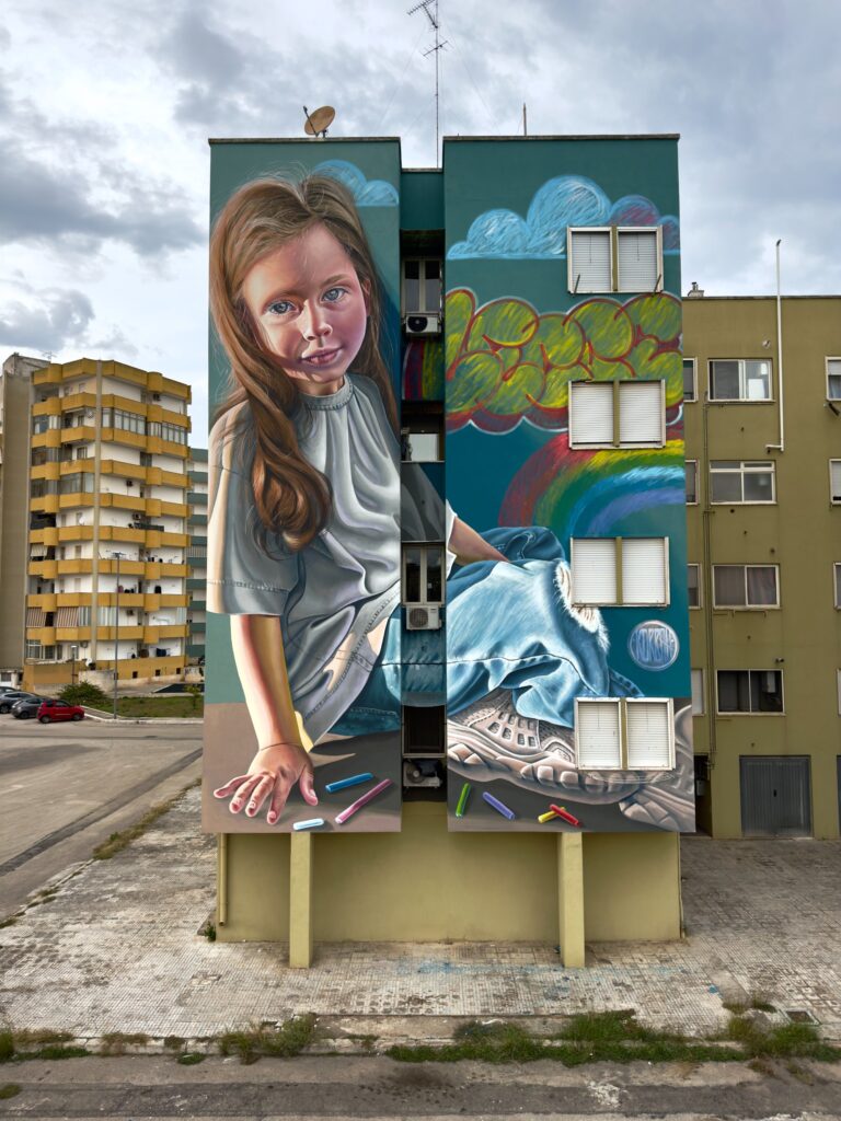 Mural by Sasha Korban, Zona 167, Lecce